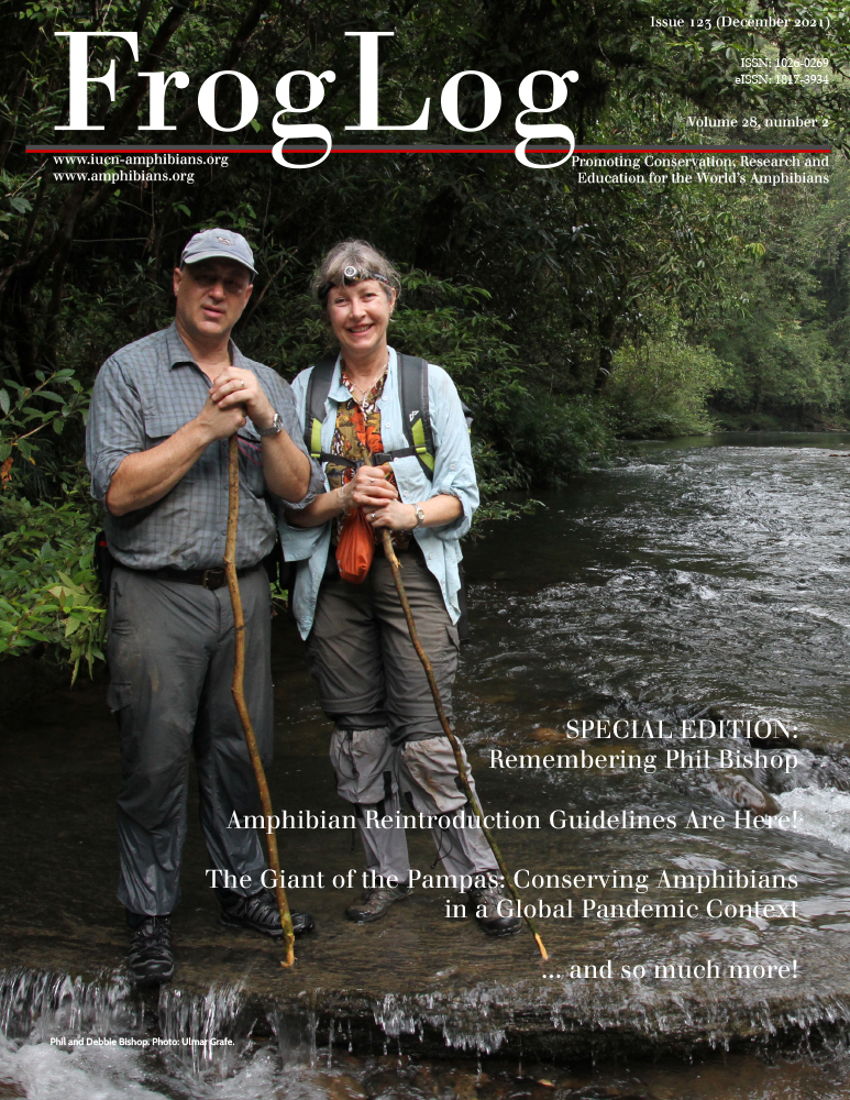 FrogLog special issue dedicated to amphibian conservation giant Phil Bishop